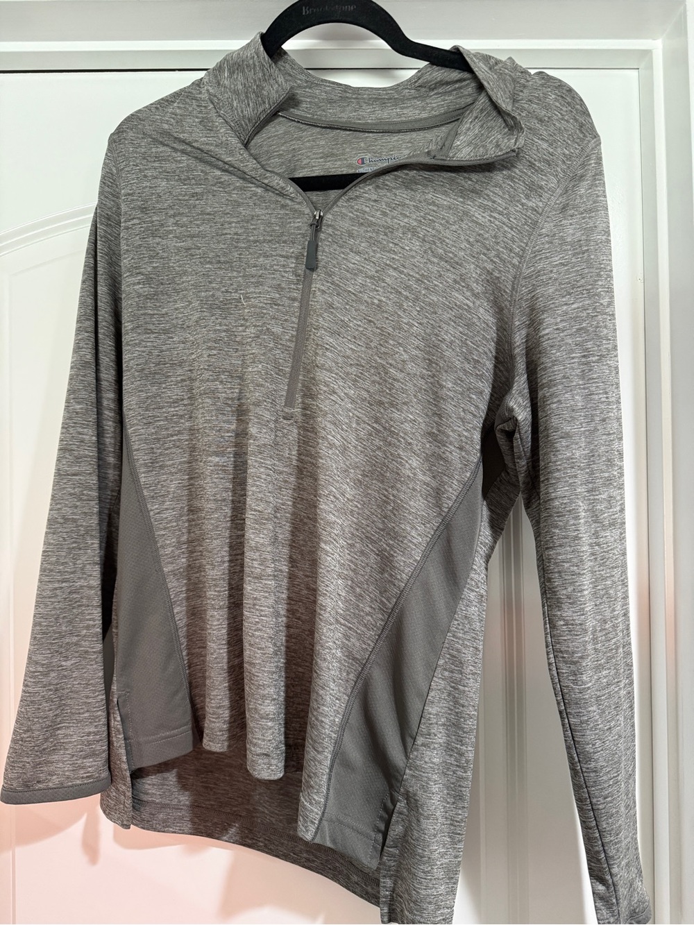 Heather Gray Quarter-Zip Lightweight Hoodie
